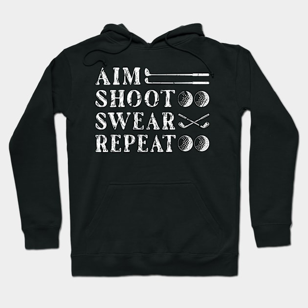 Aim Shoot Golfing Golf Hoodie by Humbas Fun Shirts